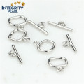 Fashion Design Pearl Jewelry Clasp 925 Sterling Silver Toggle Clasp